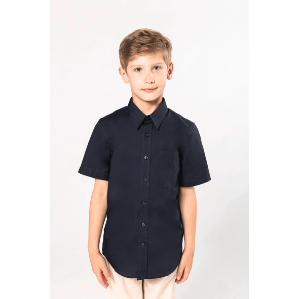 Kariban | Children's short-sleeved poplin shirt